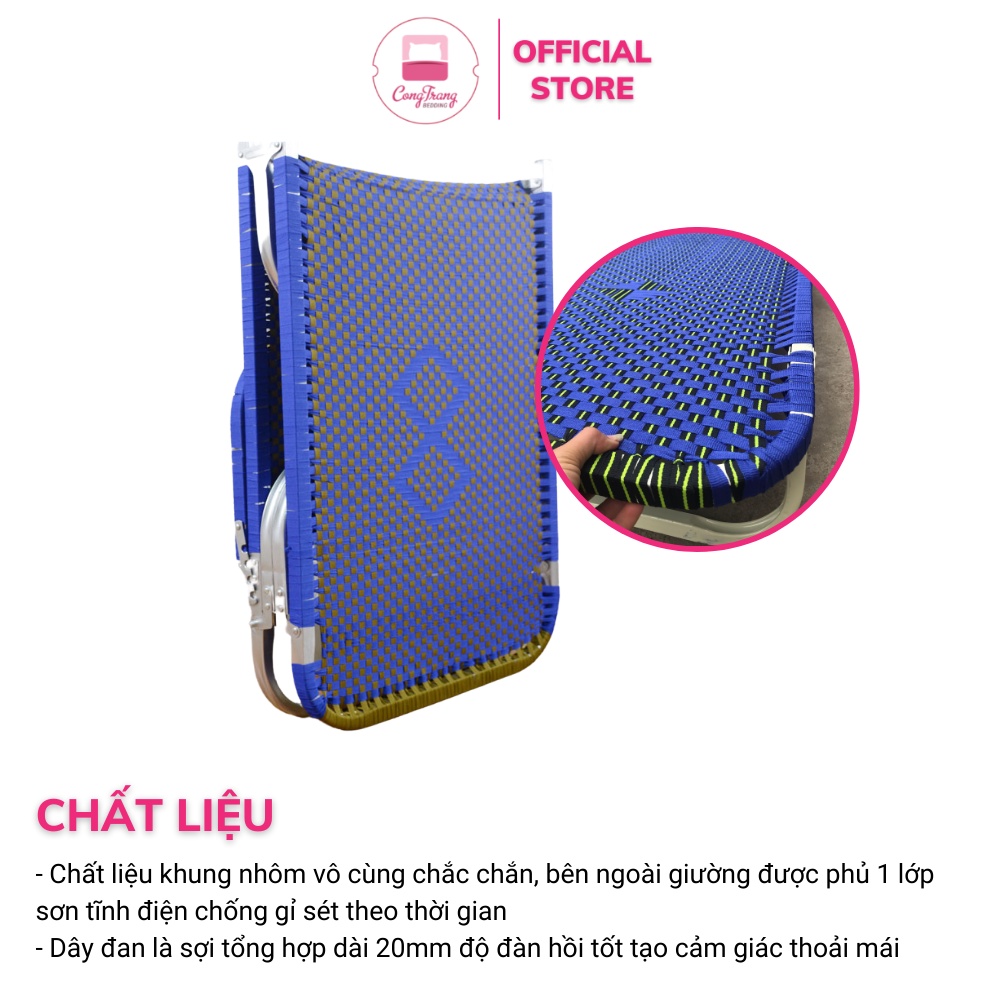 Giường gấp văn phòng, Giường Xếp Gấp Bệnh Viện cá nhân Phủ Sơn Tĩnh Điện Loại Đẹp (Bảo hành khung 12 tháng)
