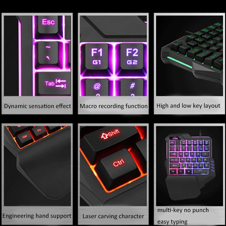 YOOGOO G92 | Bàn Phím Giả Cơ Một Tay Gaming Keypad