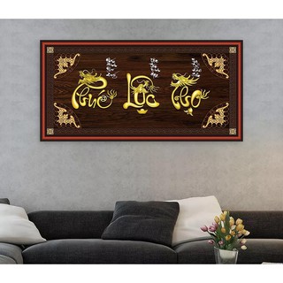 Tranh Dán Tường Tết Phúc - Lộc - Thọ 100 x 50 cm TDT-0043
