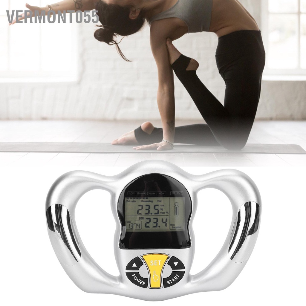 Có thể bán buôn Máy phân tích mỡ cơ thể cầm tay Đo lượng calo BMI Màn hình LCD theo dõi sức khỏe kỹ thuật số Vermont055 Hàng giao ngay