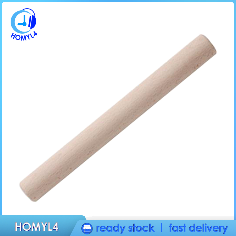 [CAMILA]Wooden Rolling Pin for Pastry Baking Cooking Pizza Dough Pie Pasta 60x3.5cm