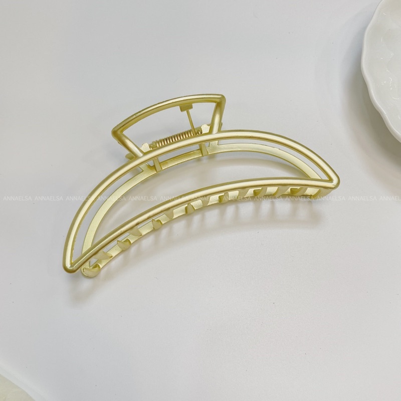 ANNAELSA Kẹp Tóc Kim Loại Mạ Vàng - Phụ Kiện Tóc Thời Trang Thanh Lịch
