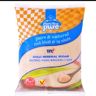 Đường vàng khoáng chất Biên Hòa gói 1kg
