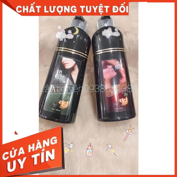 GỘI NÂU ,ĐEN SIN 500ML nuôi dưỡng tóc khỏe,suôn mượt  óng ả ,cải thiện khô xơ,hư tổn tóc nát,bảo vệ tóc khỏe.