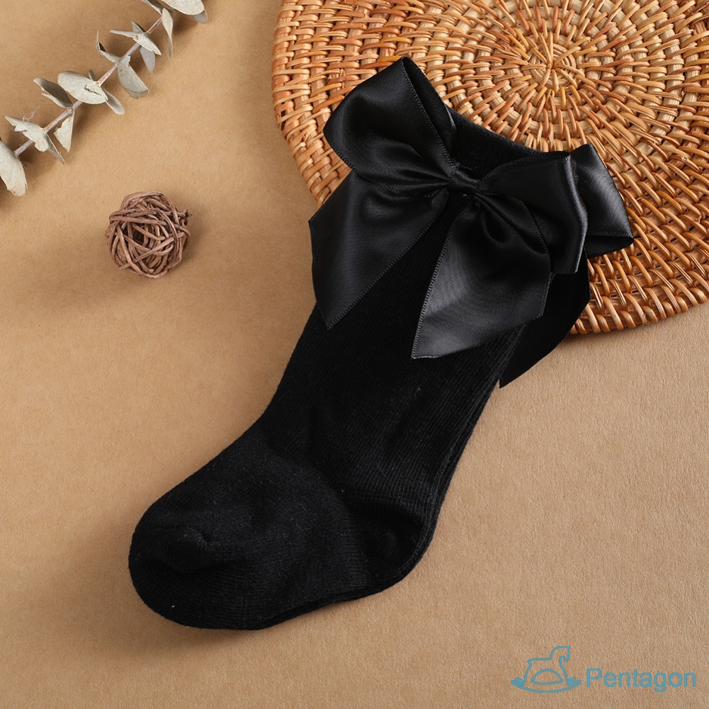 Tất Cotton Mềm Mại Đính Nơ Xinh Xắn Cho Bé Gái