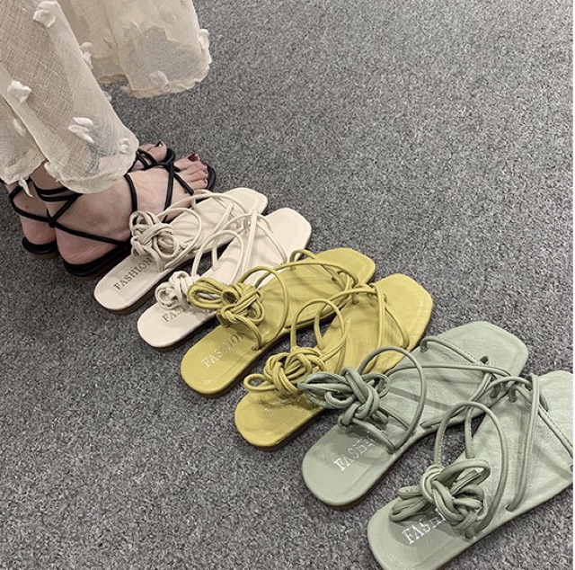 HÀNG QC LOẠI 1 sandal buộc dây video thật 🚩HÀNG CÓ SẴN