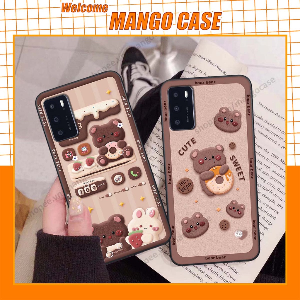 Ốp lưng Oppo A16 hình gấu, thỏ, đồng hồ cute dễ thương