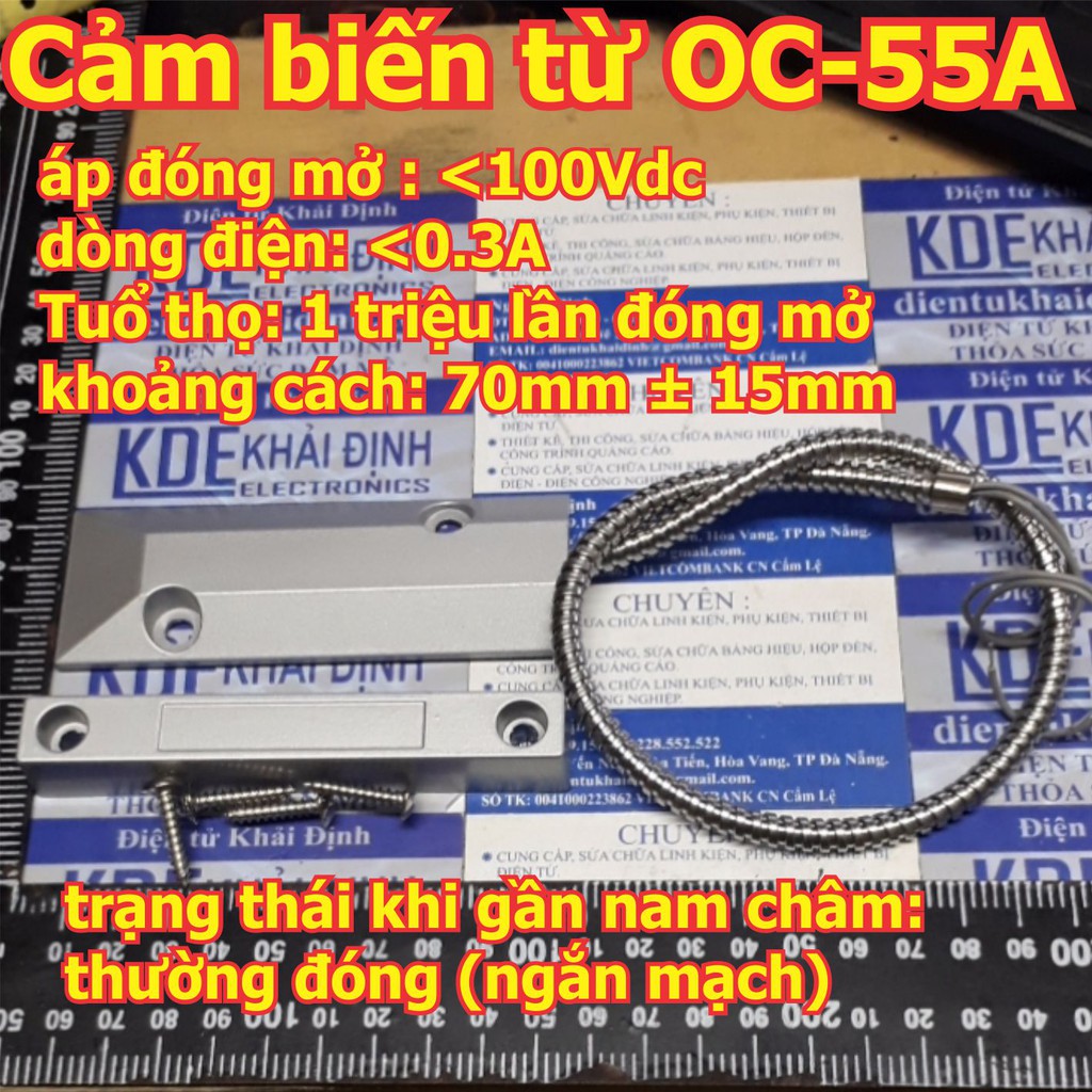 cảm biến từ báo động, lớn bằng kim loại OC-55A kde5033