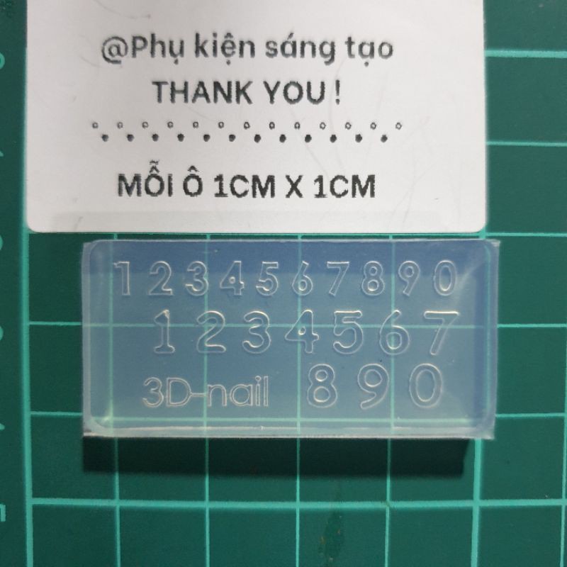 Khuôn silicon chữ cái và số