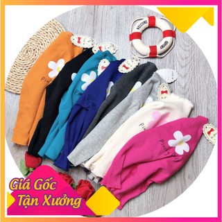 Áo  giữ nhiệt  lót nỉ  hình  hoa cúc cho bé