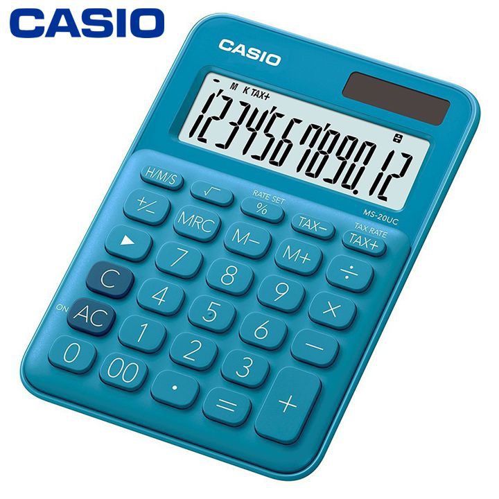 Máy Tính Sắc Màu Casio MS-20UC-BU CHÍNH HÃNG BH 7 NĂM