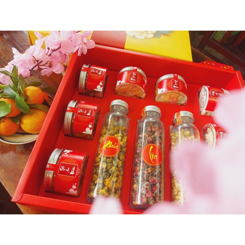 [Qùa tết] Hộp quà Tết, Hộp Mứt Tết cho doanh nghiệp 2021 + Túi