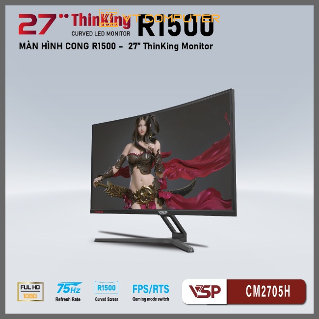 Màn Hình Cong 27 inch / VSP / FHD-2K / 75-240Hz / IP2702S / IP2703S / CM2705H / VG277C Bảo Hành 24 Tháng