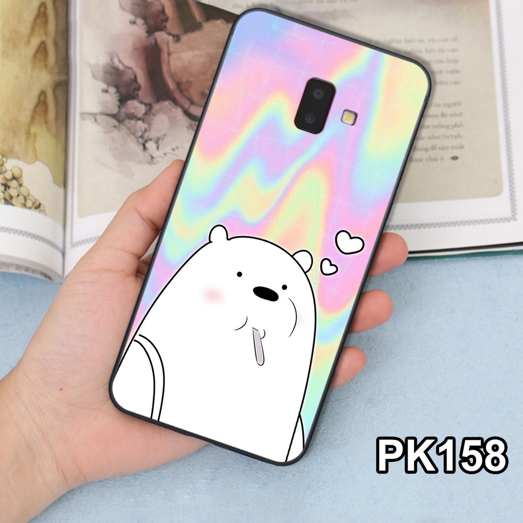 [Freeship từ 50k] ỐP LƯNG SAMSUNG J6 - J6 PLUS - J8 - J8 PLUS IN HÌNH GẤU WE BARE BEARS CHẤTLƯỢNG