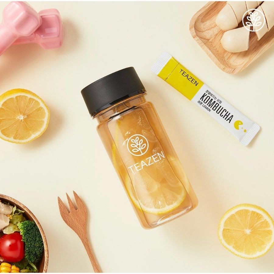 Trà Teazen kombucha Lemon vị chanh 30 gói Hàn Quốc (Date 2023)