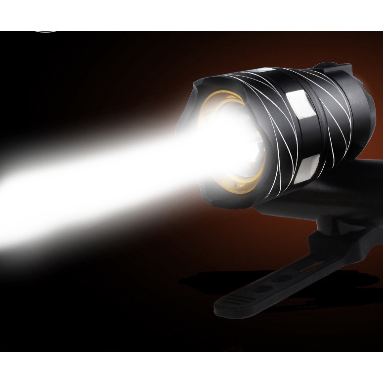 Hàng Sẵn Đèn pin với 3 chế độ có cáp sạc usb cho xe đạp Đèn pha xe đạp【Southdakota051】