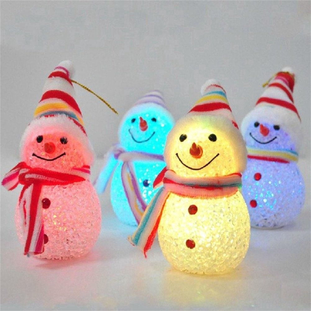 Đèn LED hình người tuyết trang trí cây thông Noel