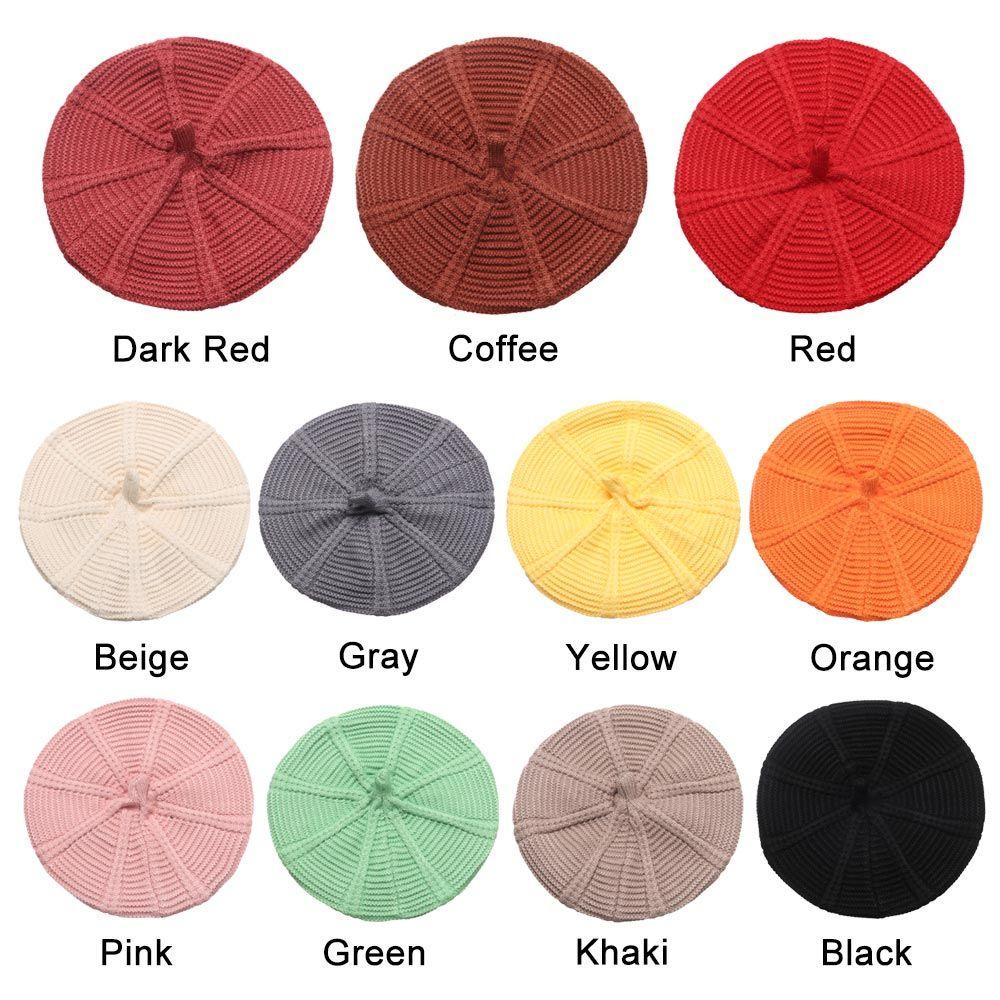 Mũ Beanie Dệt Kim Giữ Ấm Thời Trang