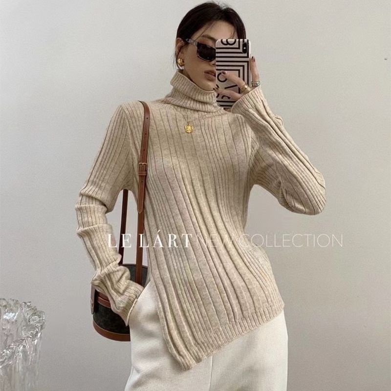 Áo Sweater Tay Dài Cổ Lọ Thời Trang Mùa Đông 2022 Cho Nữ