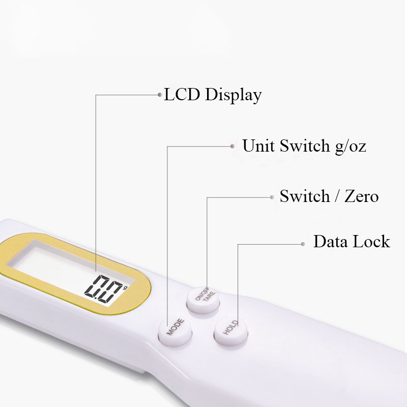 Muỗng Đo Lường Điện Tử Màn Hình Lcd 0.1g / 500g