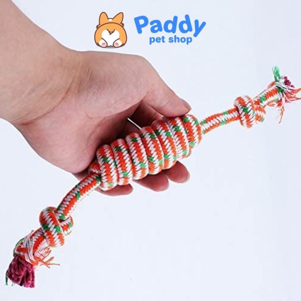 Dây Thừng Bện Nhiều Màu Đồ Chơi Nhai Gặm Cho Chó