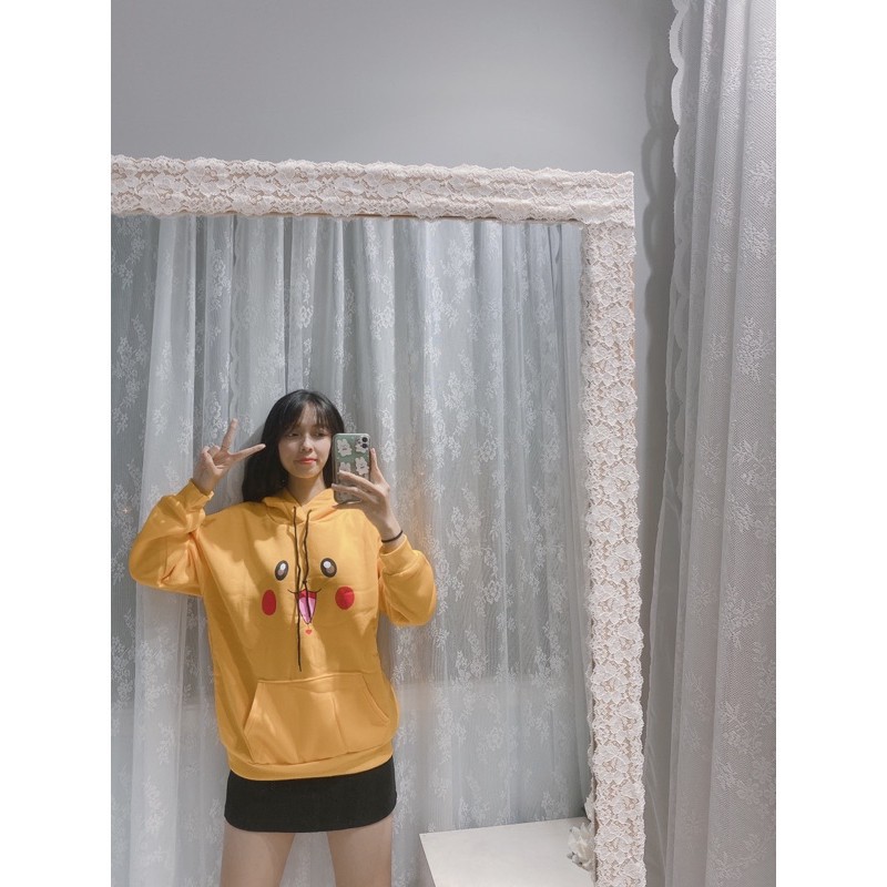 HOODIE  UNISEX PIKACHU HOT TREND CÓ  HÌNH THẬT