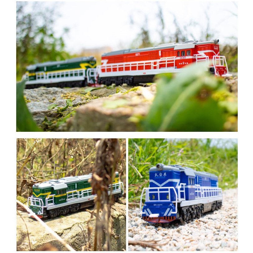 Mô Hình Tàu Lửa Bằng Da Có Đèn Và Nhạc Tỷ Lệ 1: 60