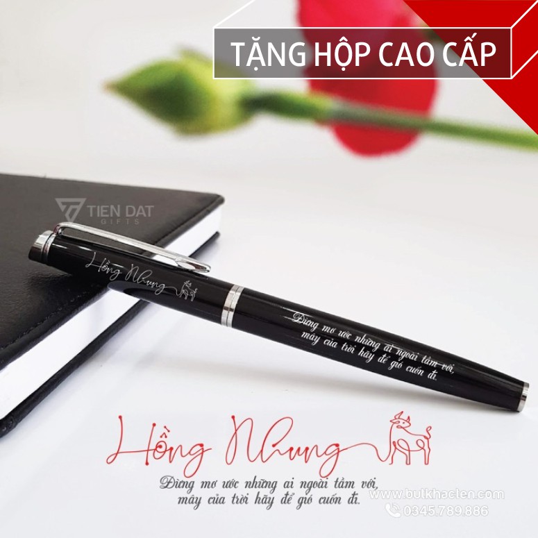 [Tặng Hộp Bút Cao Cấp] Bút Ký Kim Loại 010B - Khắc tên logo theo yêu cầu - Quà sinh nhật ý nghĩa, độc đáo, sang trọng