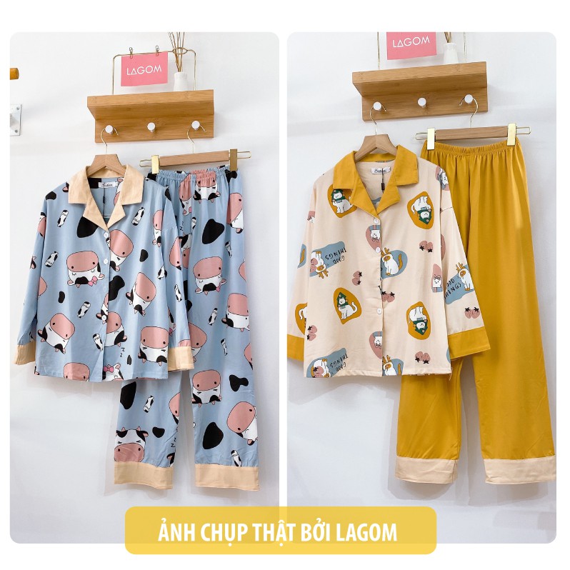 [LOẠI 1 CAO CẤP] Bộ Pijama Dài Tay Nữ Cotton Thu Đông | Đồ Bộ Dài Tay Nữ | BigBuy360 - bigbuy360.vn