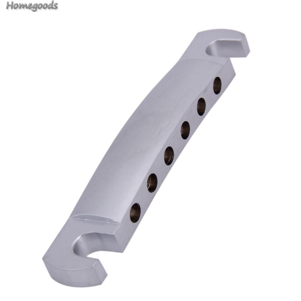 HOME-Silver Roller Saddle Tune-O-Matic Bridge Tailpiece for Les Paul LP Guitar-GOODS