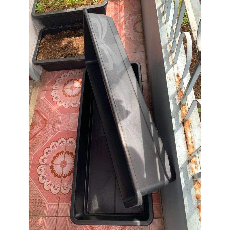 KHAY CHẬU NHỰA THÔNG MINH Nuôi Thủy Sinh Cá Trồng Rau  .. Kích Thước 102X43X16CM