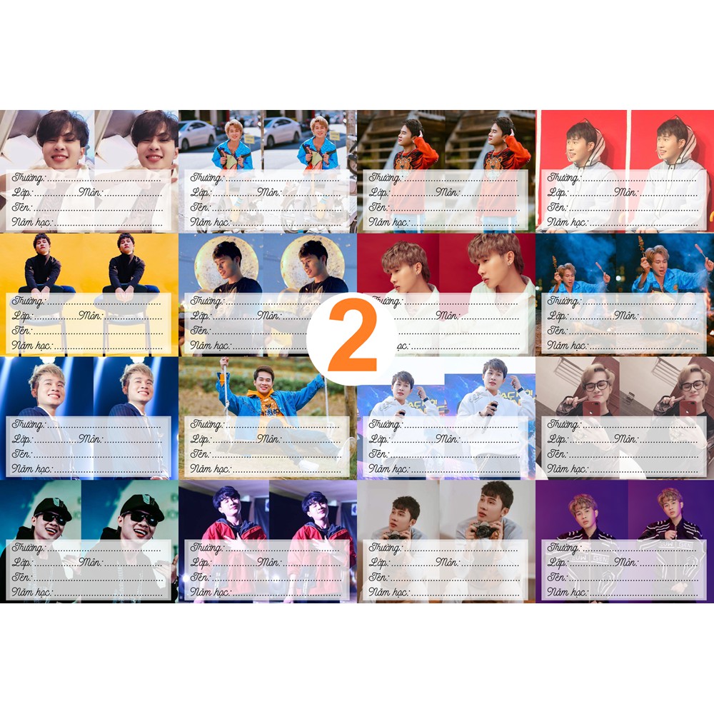 Nhãn vỡ Jack ̣̣ 1 set - 16 nhãn