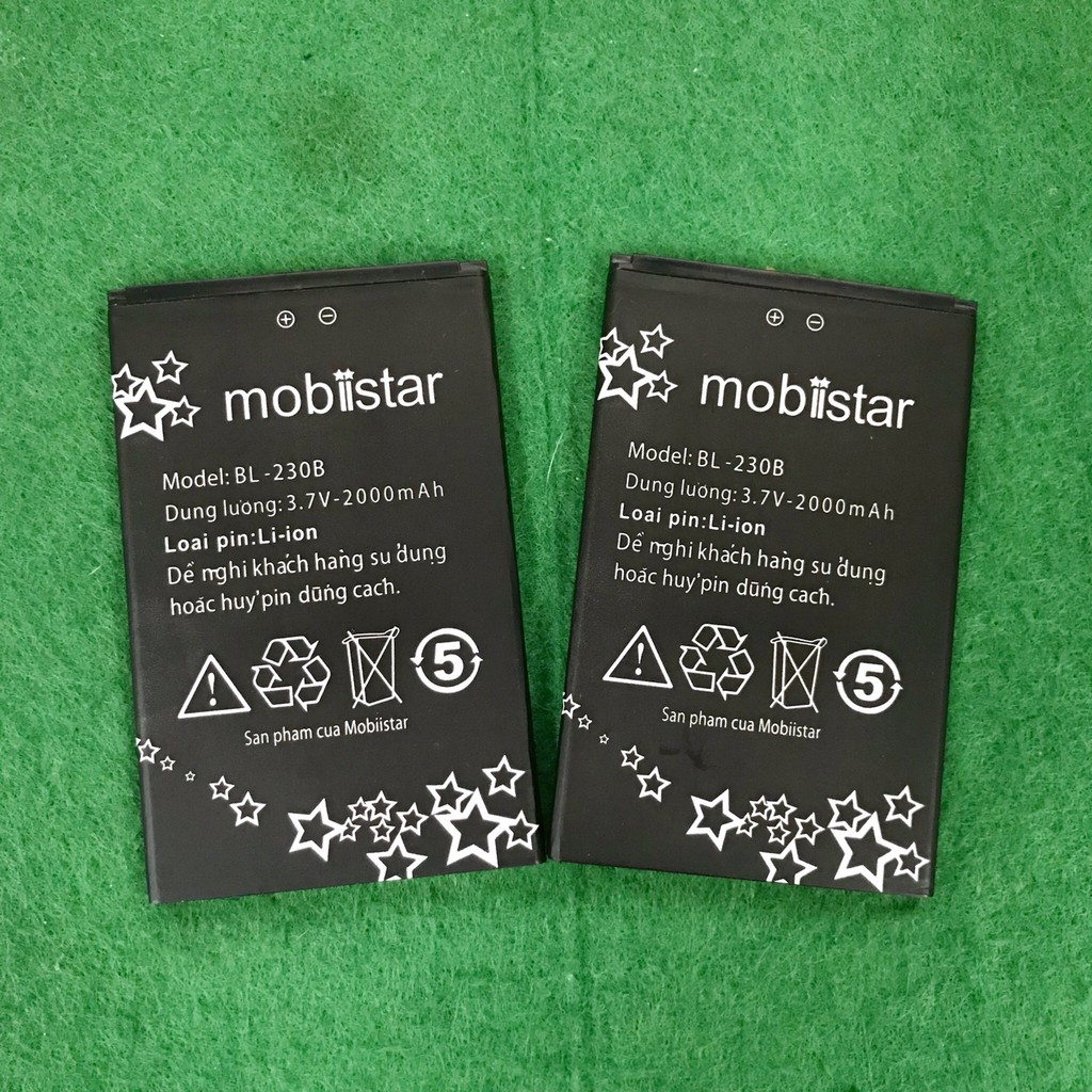 Pin Mobiistar LAI YUNA 1 Model BL-230B BH 6 tháng