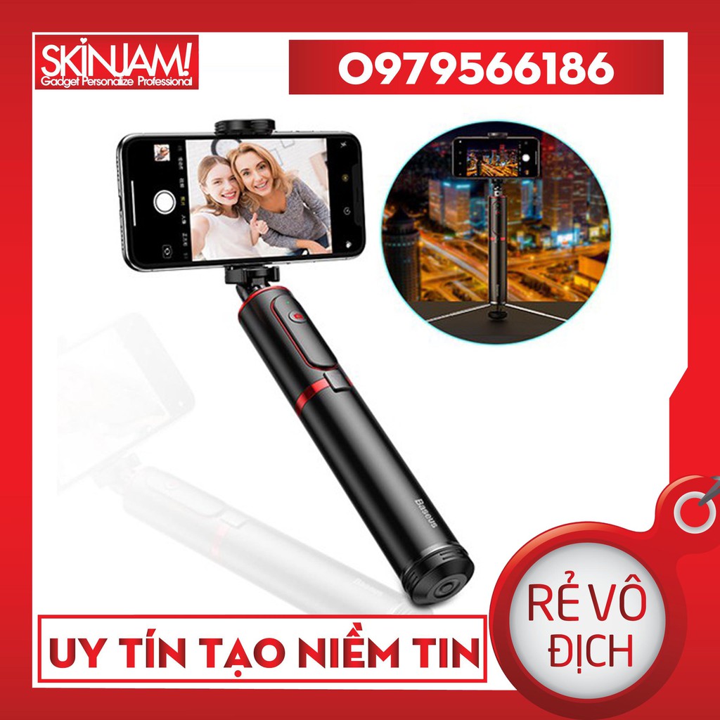 Gậy Chụp hình Tự Sướng/ Live Stream Tích Hợp Tripod Rút Gọn - Baseus Fully Folding Selfie Stick