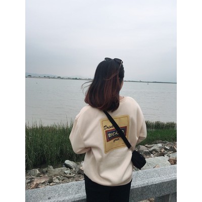 áo nỉ ulzzang áo nỉ nữ đẹp áo thu đông dày mịn form dáng rộng dài tay kiểu hàn quốc | BigBuy360 - bigbuy360.vn