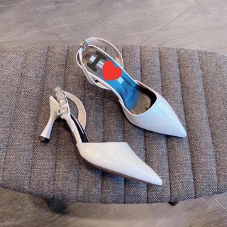 Giày Cao Gót Quai Hậu khoá Chữ 6P - Hàng VNXK cao Cấp - Full size 34-40