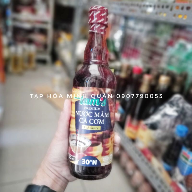 NƯỚC MẮM CÁ CƠM TAM'S 30° ĐẠM- 500ML/CHAI
