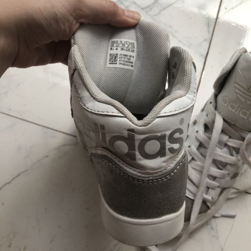 [2HAND] Giày thể thao Adidas cổ cao hiệu Size 36