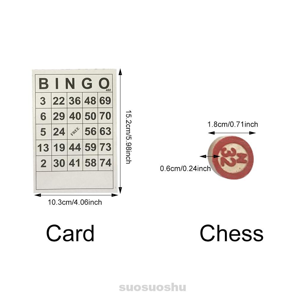 40 Number Cards 75 Chess Funny Educational Toy Home Party Kids Adults For Large Group Wooden Bingo Game Set | BigBuy360 - bigbuy360.vn