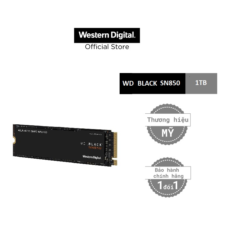 Ổ Cứng SSD WD Black SN850 1TB - WDS100T1X0E | WebRaoVat - webraovat.net.vn