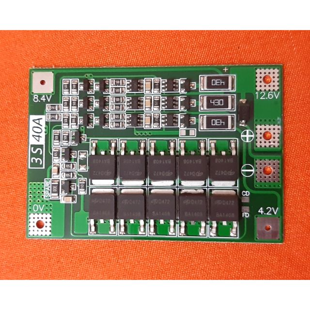 MẠCH 3S40A cân bằng pin sạc xả và bảo vệ cân bằng pin lion 3.7