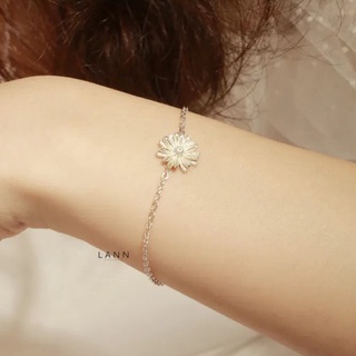 Lắc tay hoa cúc BẠC S925 LANN B106