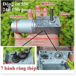 Động cơ giảm tốc cỡ trung Motor 550, 775