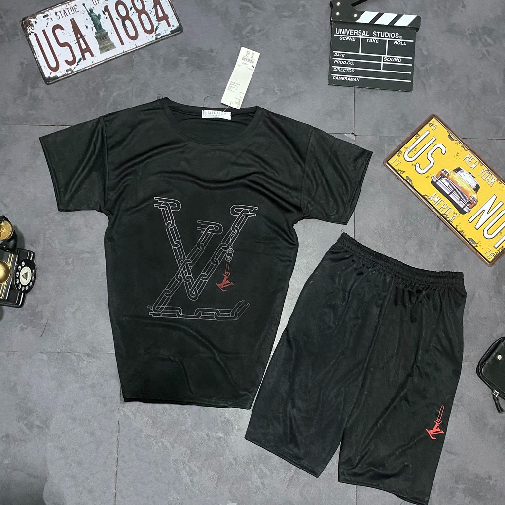 Đồ Bộ Thun Nam, Bộ Quần Áo Thể Thao Nam Mùa Hè In Logo Đẹp Chất Thun Thoáng Mát - BN275 - Shopmens | BigBuy360 - bigbuy360.vn