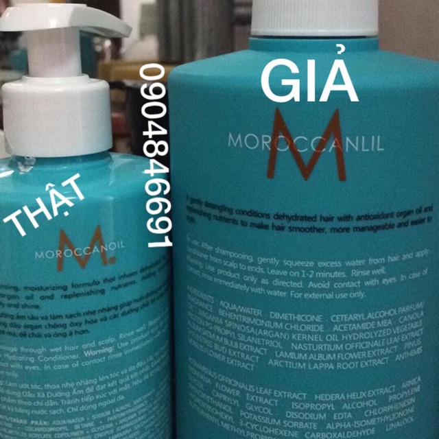 GỘI XẢ MOROCCANOIL PHỤC HỔI ĐỘ ẨM 500ml