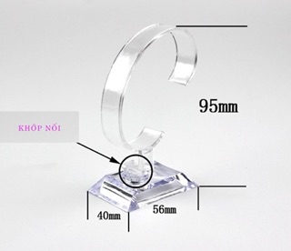 Trụ trưng đồng hồ acrylic đẹp cho shop Rubyhouse68