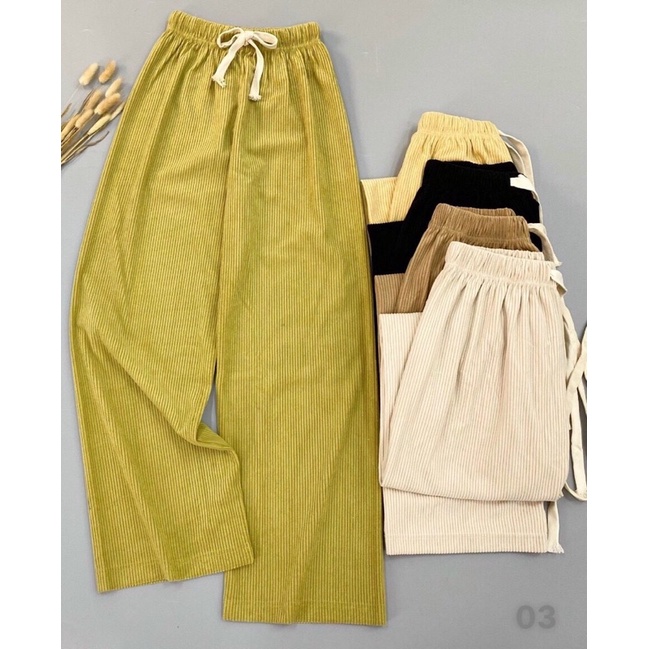 QUẦN ỐNG SUÔNG KAKI NHUNG