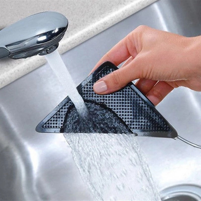 Bộ 4 Miếng Dán Góc Tường Nhà Tắm Chống Trượt Bằng Cao Su