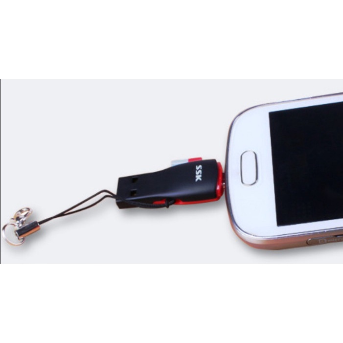 Đầu đọc thẻ SSK SCRS600- Hỗ trợ gắn trên điện thoại hoặc cổng usb trên máy tính