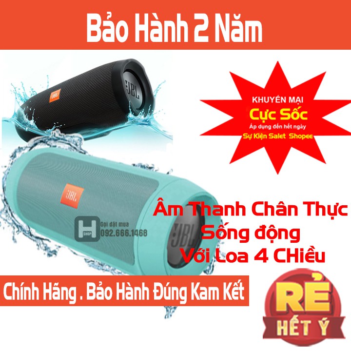 Loa Bluetooth Mini JBL Charge 4++ bass âm thanh chân thật sống động